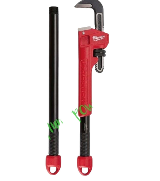 Milwaukee Cheater Adjustable Pipe Wrench Pipe Grips Industrial 48227314