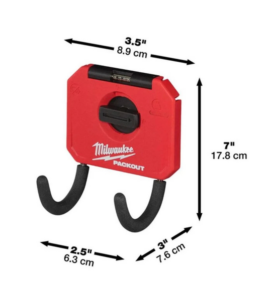 Milwaukee PACKOUT Small Curved Utility Hook Part Of The Pack Out Storage Range