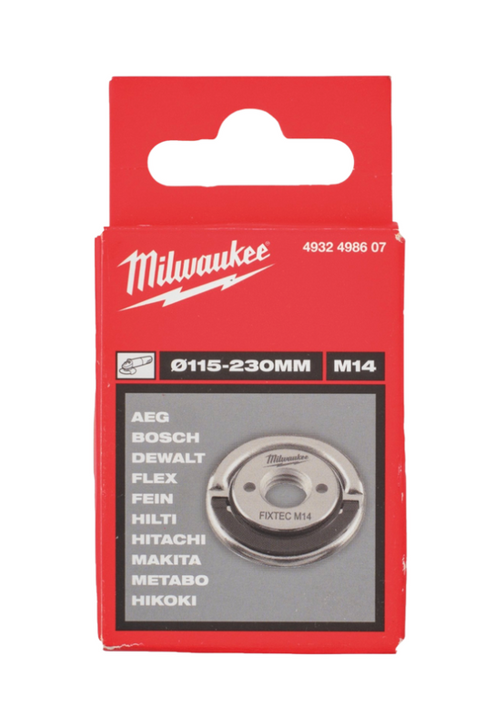 Milwaukee Gen II M14 Fixtec Quick Release Adaptor For Grinders 155mm-230mm