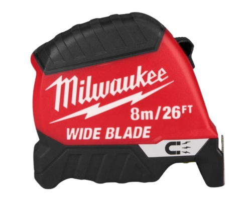 Milwaukee GEN II Magnetic Wide Blade Tape Measure 8m/26ft