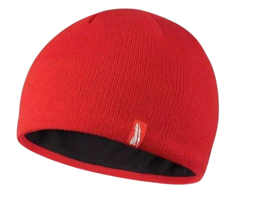 Milwaukee Red Insulated Beanie Hats Fleece Lined & Snood For Cold Enviroments