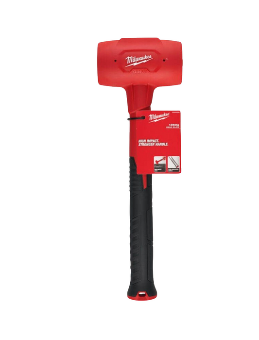 Milwaukee High Impact 1360g 48oz Dead Blow Hammer Steel-Reinforced 4932492351