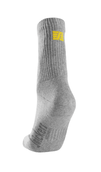 Snickers Cotton Logo Work Socks Grey - UK Size 7 - 10 - 3 Pack Of Socks