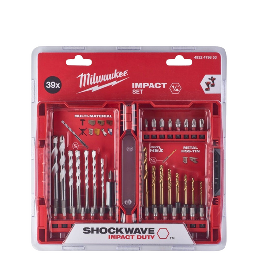 Milwaukee SHOCKWAVE™ IMPACT DUTY Driver/Drill Bit Set 39pc 4932479853
