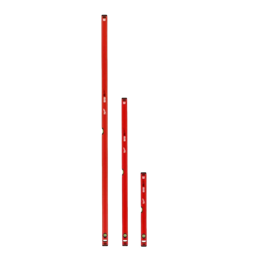 Milwaukee Slim Box Level Set - 600mm - 1200mm - 1800mm Triple Pack Of Levels