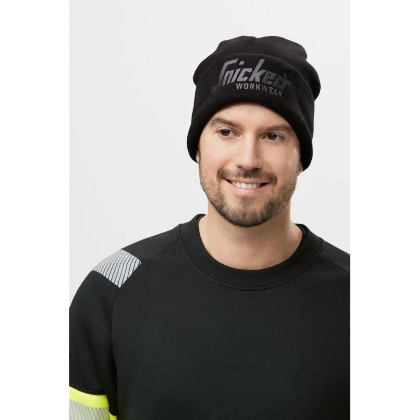 Snickers Insulated Logo Beanie Hat - Wooly Work Cap In Black