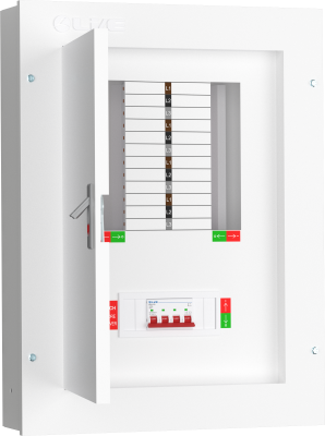 Live Electrical - TPN08-125 8 Way Three Phase Board c/w 125A Main Switch