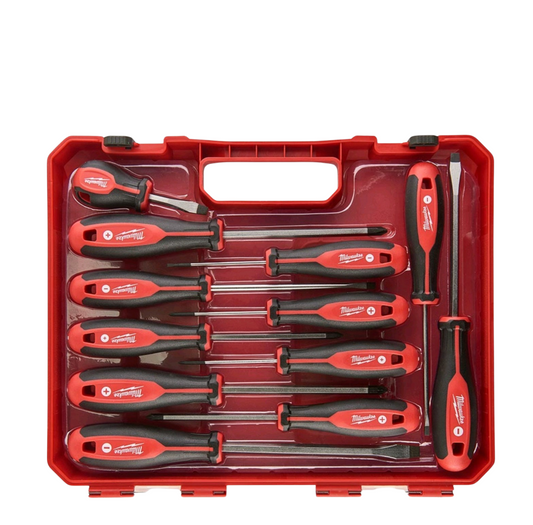 Milwaukee Tri-Lobe 12 Pieces Set Screwdriver  4932472003 In Tough Case