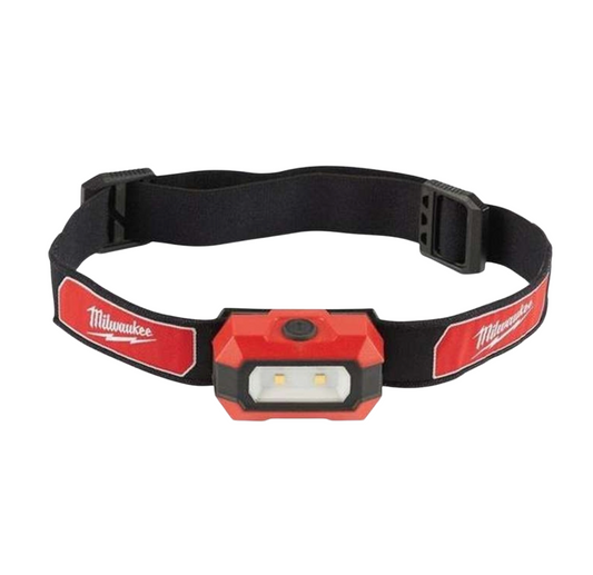 Milwaukee TRUEVIEW HL2-LED Alkaline Slim Headlamp  Head Torch Work Fits Helmets