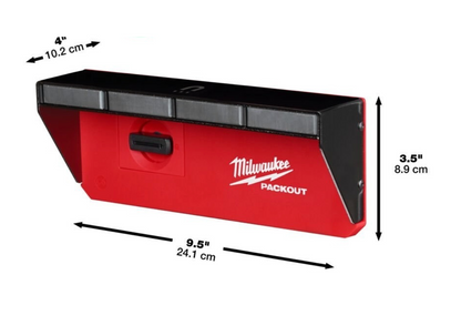 Milwaukee PACKOUT™ Magnetic Rack 92mm x 234mm x 65 mm