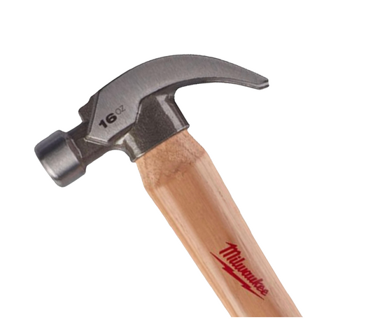 Milwaukee Hickory Curved Claw Hammer 16oz/450g