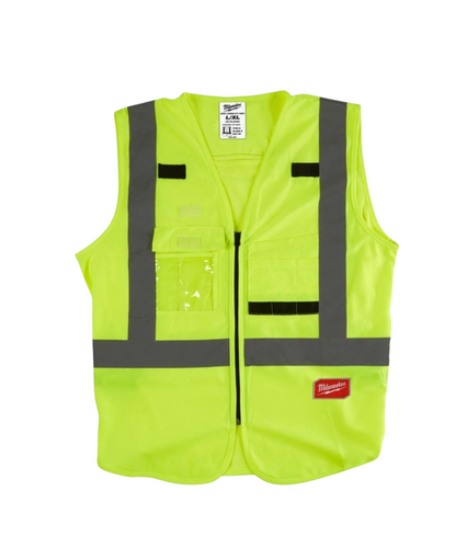 Milwaukee PPE Kit Hi-Viz Vest - Safety Glasses - Ear Defenders - Cut A Gloves
