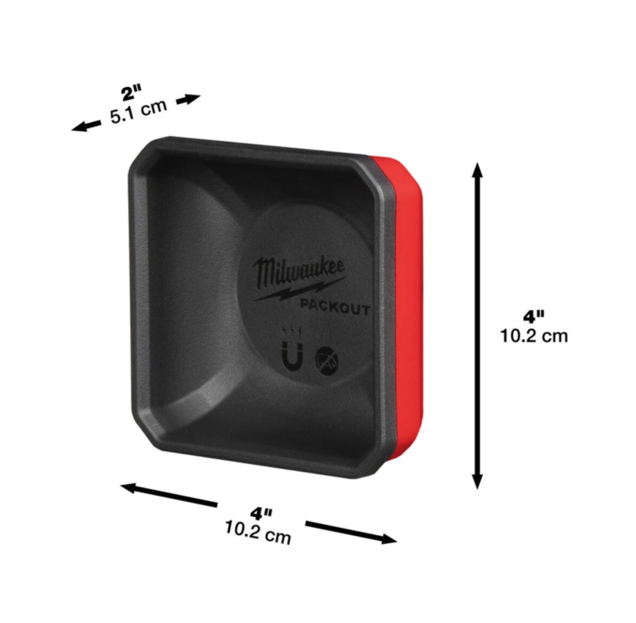 Milwaukee PACKOUT™ Magnetic Bin 10cm x 10cm 4932493380