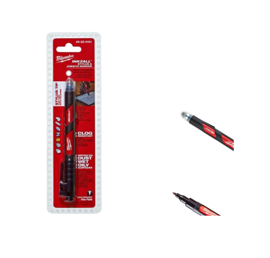 Milwaukee 48223101 Inkzall All in One Jobsite Stylus And Black Marker