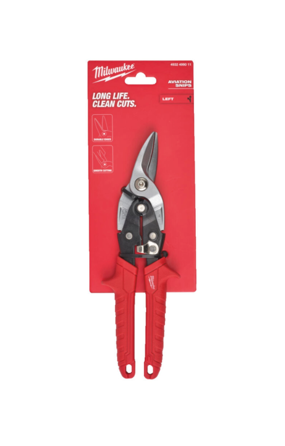 Milwaukee  Left Cut Aviation Tin Snips New 2025 Version