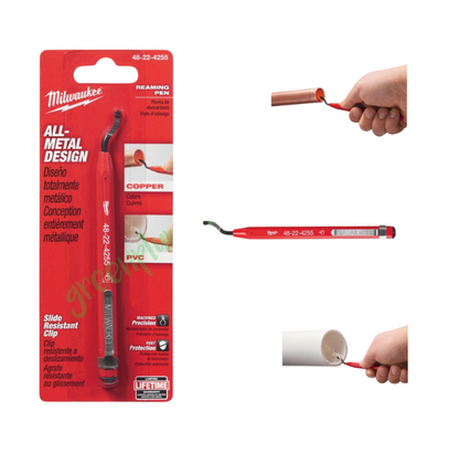 Milwaukee 48224255 Reaming Pen Deburring Copper Tubing Pipe PVC Cleaning Reamer
