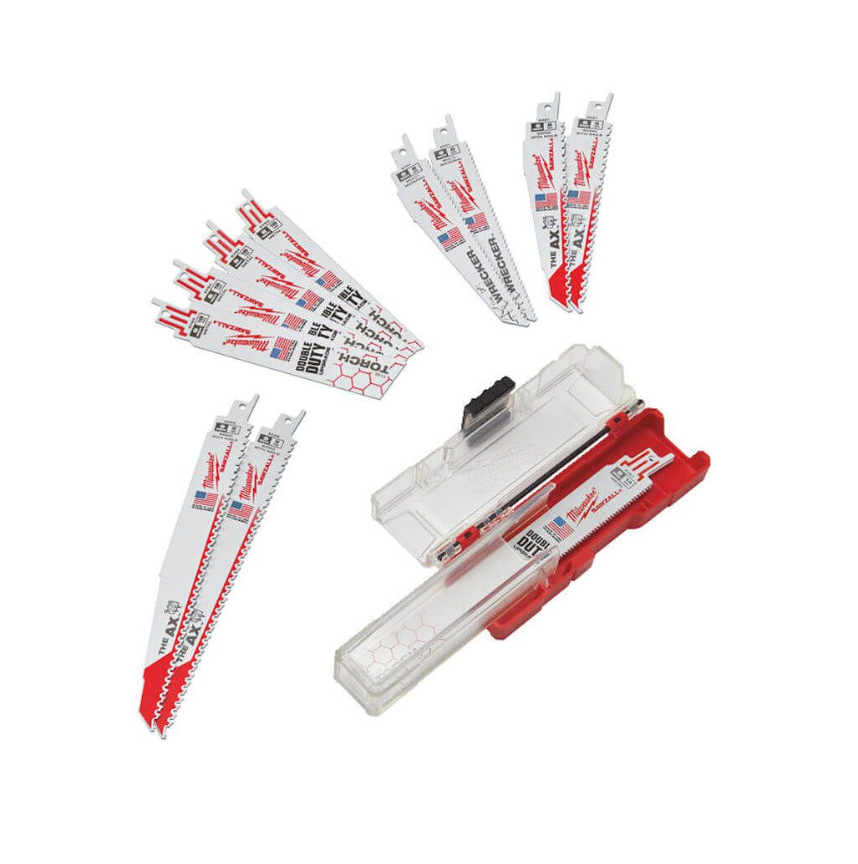 Milwaukee 12 Piece Demolition Sawzall Blade Set In Case 49222229