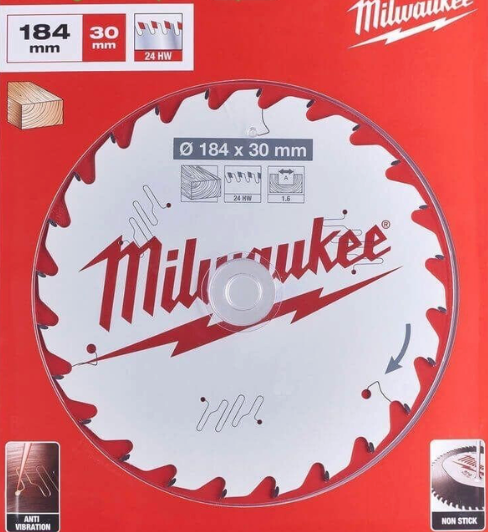 Milwaukee 4932471297 184 x 30mm 24T TCT Circular Saw Blade