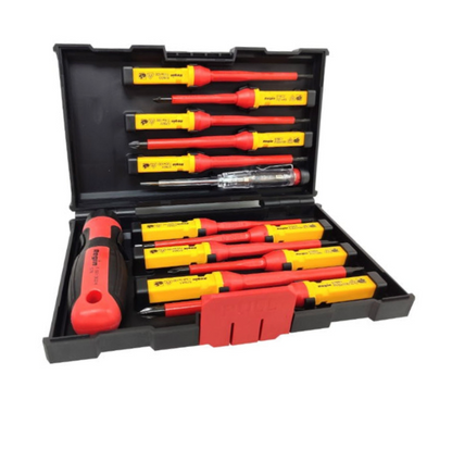 Regin VDE Interchangeable 13pc Screwdriver Set In Hard Case 1000v Insulated