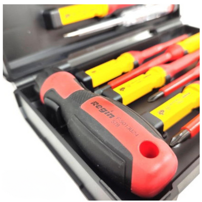 Regin VDE Interchangeable 13pc Screwdriver Set In Hard Case 1000v Insulated