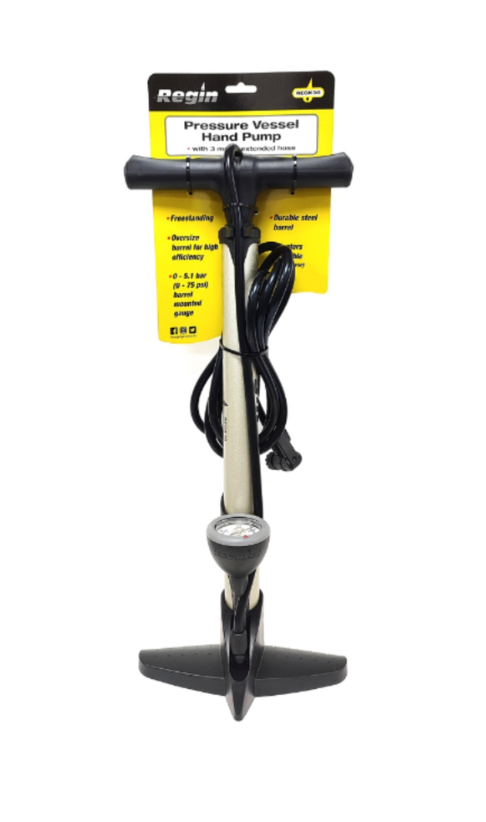Regin Pressure Vessel Hand Pump With 3 Metre Extended Hose