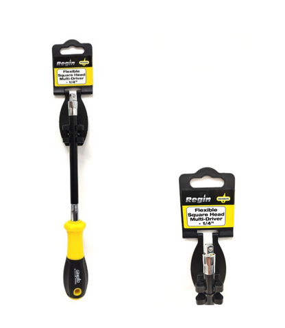 Regin Flexi Square Head Multi-driver 1/4" Versatile Driver with Flexible Sq Head