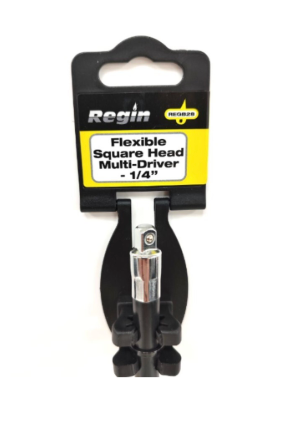 Regin Flexi Square Head Multi-driver 1/4" Versatile Driver with Flexible Sq Head