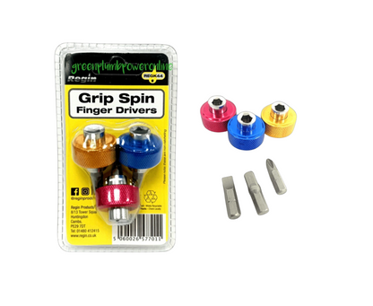 REGIN  Grip Spin Finger Drivers Pack Of 3 Great For Working In Tight Areas