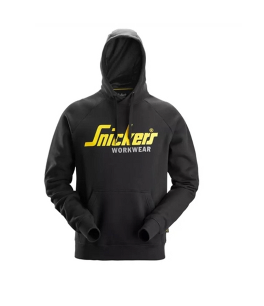 Snickers 2899 Workwear Classic Logo Hoodie Black Sweatshirt Jumper XXL
