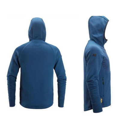 Snickers 8405 Flexiwork Full-Zip Midlayer Hoodie Jacket Thermal - Blue  XXL