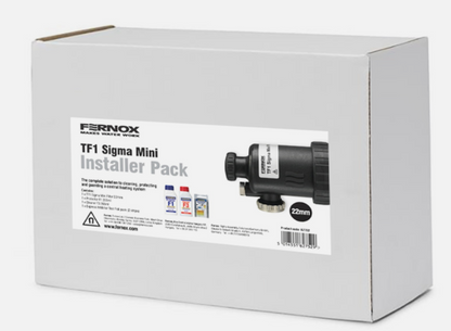 Fernox TF1 Sigma Mini Filter Installer Pack F1 Inhibitor F3 Cleaner Test Strip's