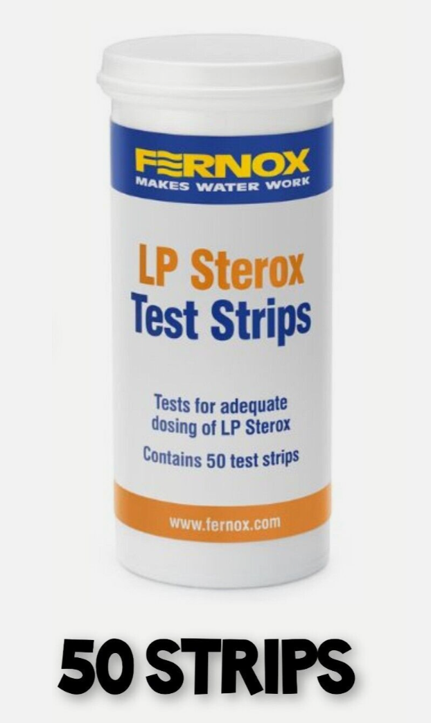 FERNOX LP Sterox Dosing Test Straightips Strips Tub of 50