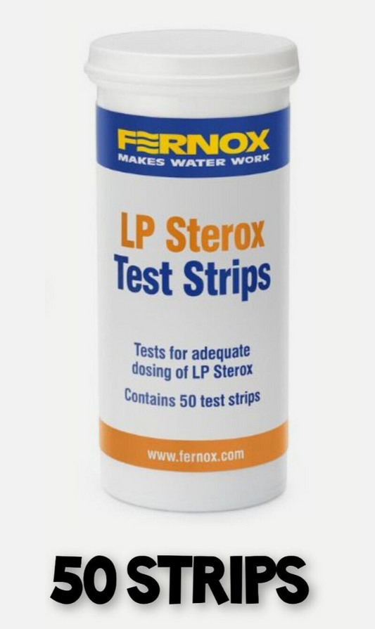 FERNOX LP Sterox Dosing Test Straightips Strips Tub of 50