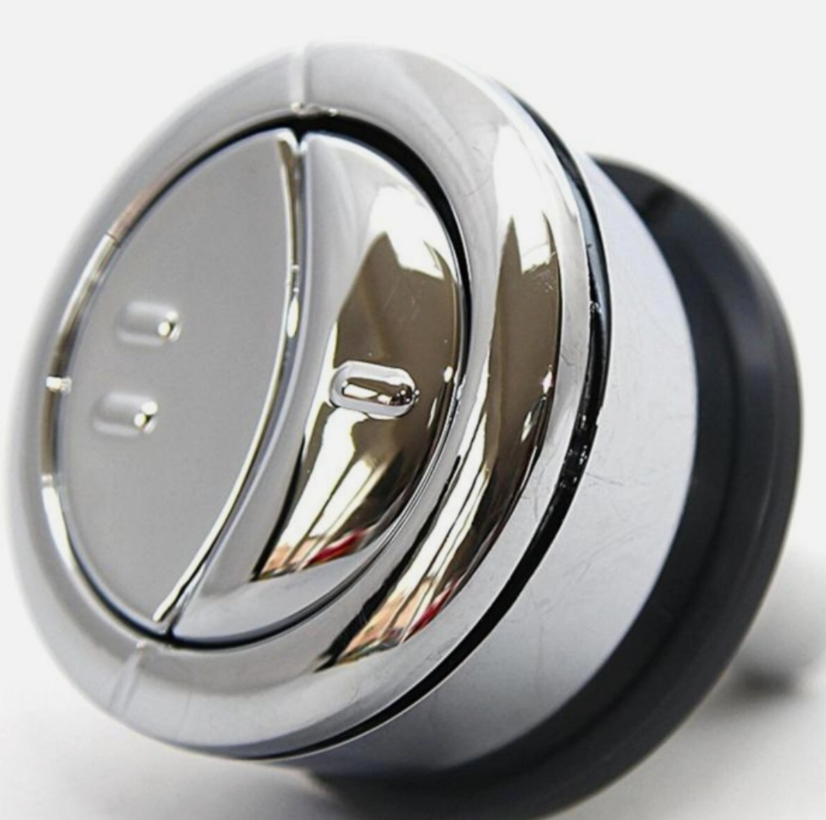 Wirquin Jollyflush Dual Flush Chrome Toilet Push Button RAK 600  CERAMICS LECICO