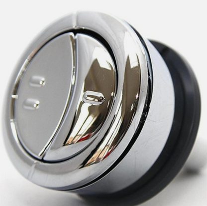 Wirquin Jollyflush Dual Flush Chrome Toilet Push Button RAK 600  CERAMICS LECICO