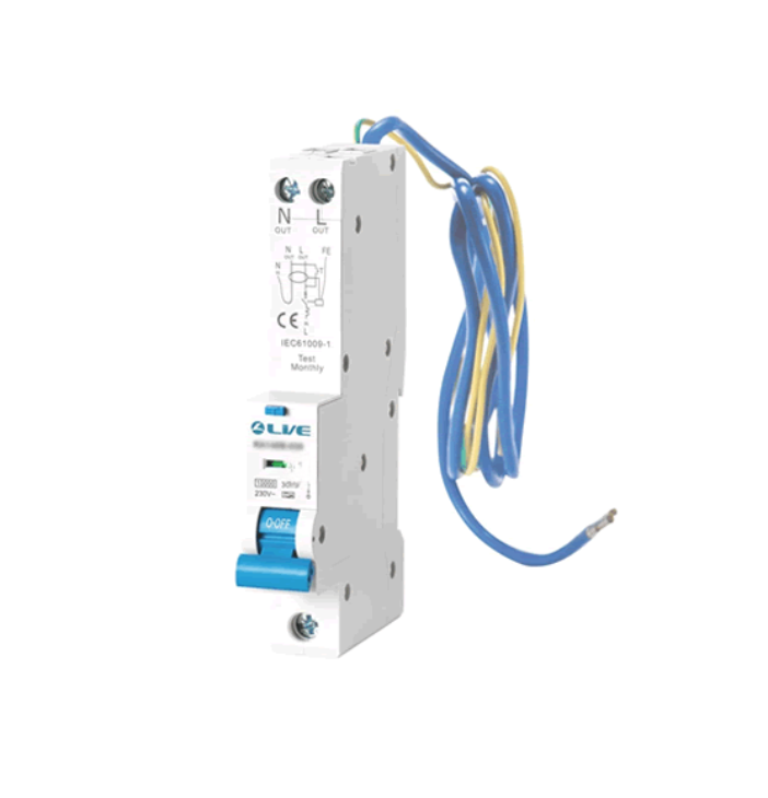 Electrical device with cables on a white background