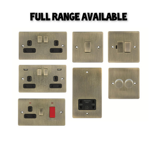 Antique Brass Light  Switches Sockets USB Media Shaver  Dimmer Switch Spur