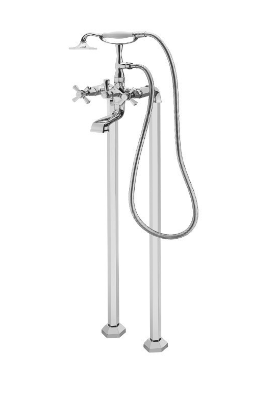 Sagittarius Fitzgerald Free Standing Bath Shower Mixer Tap & Shower Head & Hose