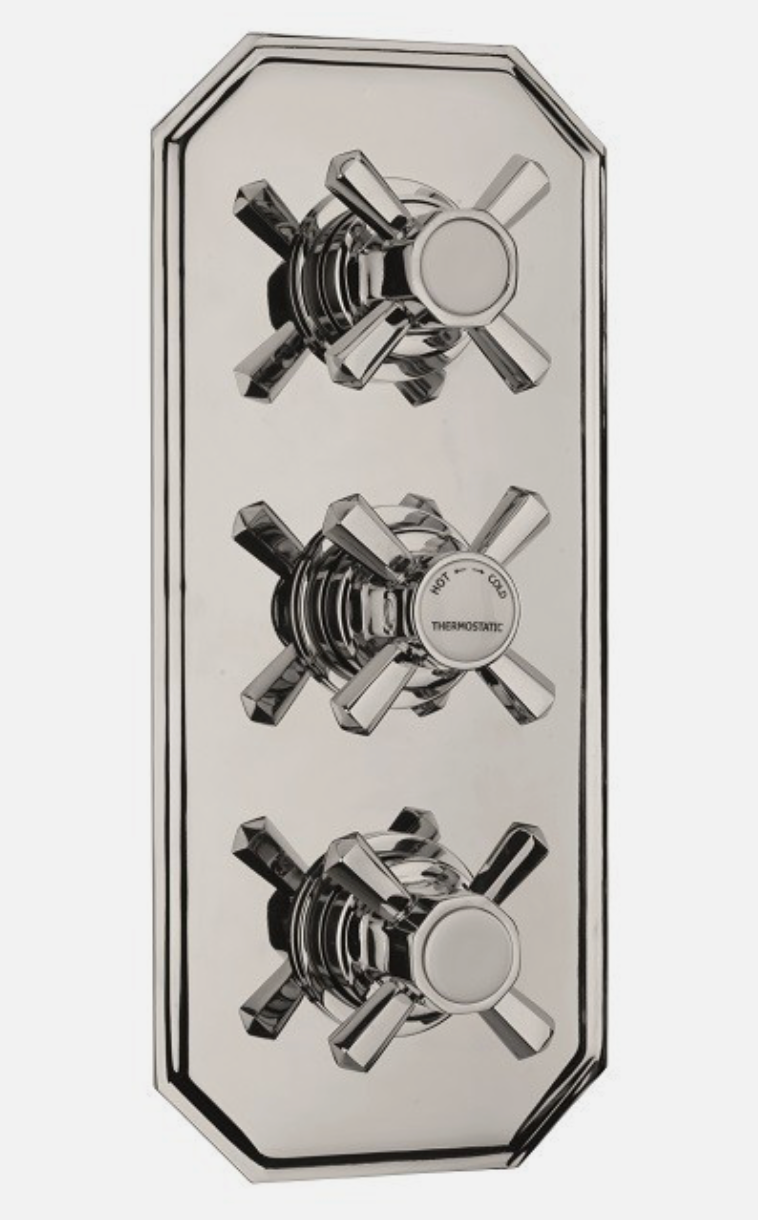 Sagittarius Fitzgerald Thermostatic Triple Concealed Shower Valve With Diverter