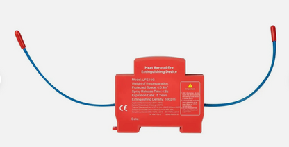 Live Electrical DIN Rail Aerosol Fire Extinguisher for Consumer Units LFE10G