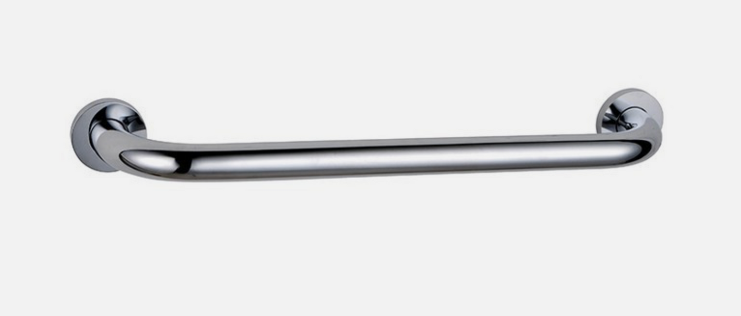 Velato 400mm Grab Rail Chrome Concealed Fixing Chrome On Brass