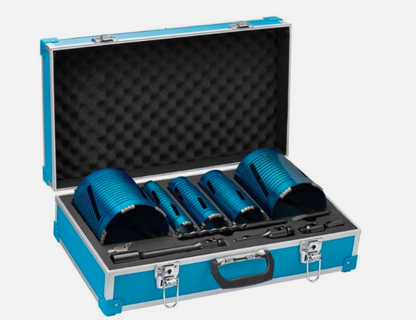 OX 5 Core Drill Set & Accessories Diameter 38mm, 52mm, 65mm, 117mm, 127mm