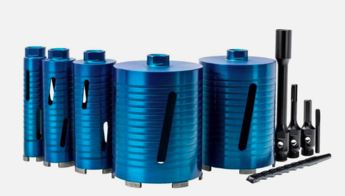 OX 5 Core Drill Set & Accessories Diameter 38mm, 52mm, 65mm, 117mm, 127mm