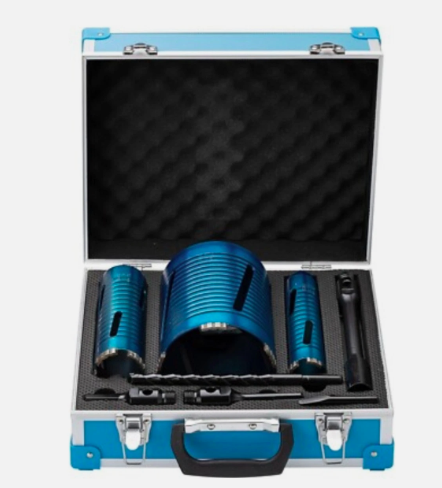 OX Spectrum Trade 3 Piece Diamond Core Drill Bit & Accessories Set XL3