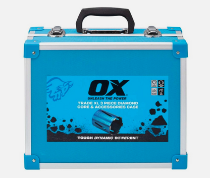 OX Spectrum Trade 3 Piece Diamond Core Drill Bit & Accessories Set XL3