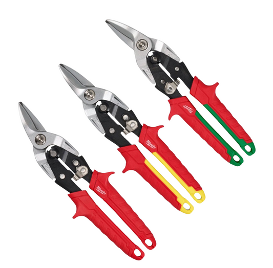 Milwaukee Triple Pack Aviation Snips New 2025 Version 4932499020