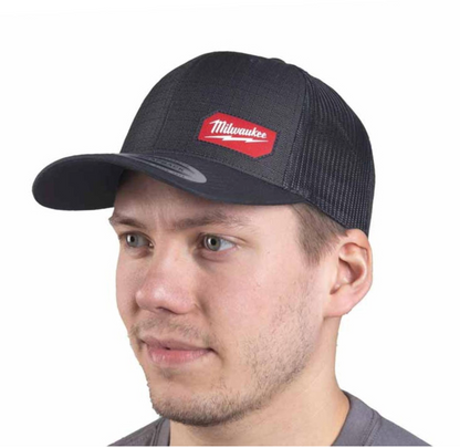 Milwaukee Snapback Trucker Cap Baseball Cap Grid Iron Black