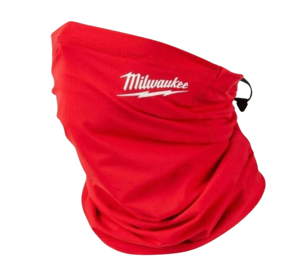 Milwaukee Black Insulated Beanie Hat Fleece Lined  Red Snood For Cold Enviroment