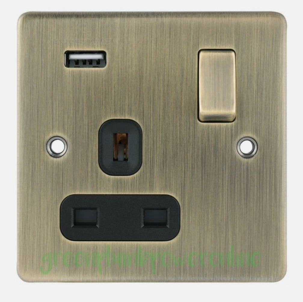 Antique Brass Light  Switches Sockets USB Media Shaver  Dimmer Switch Spur