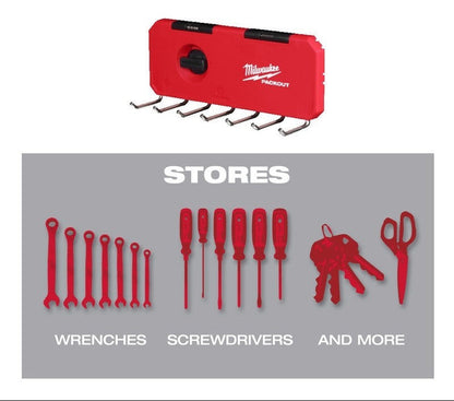 Milwaukee PACKOUT™ Small Hook Row 24cm x 8cm x 7cm